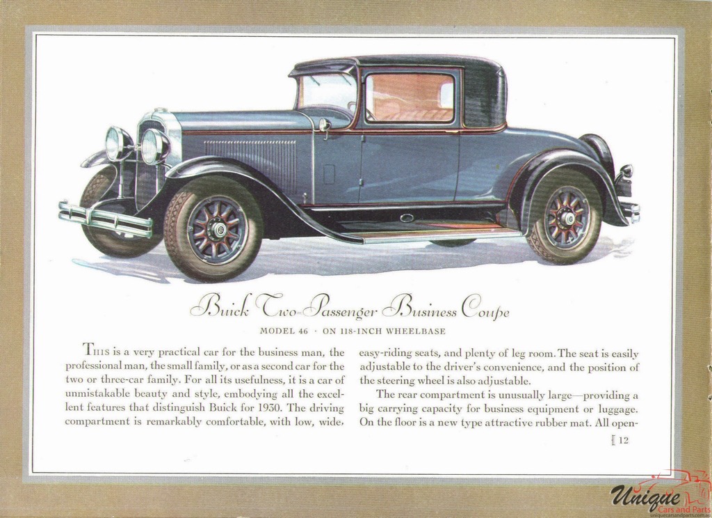 1930 Buick Prestige Brochure Page 21